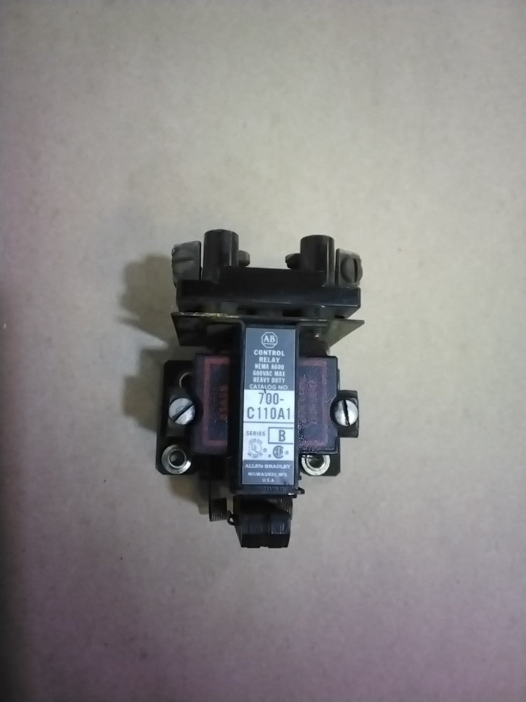 ALLEN BRADLEY 700-C110A1 SER B CONTROL RELAY 120VAC COIL