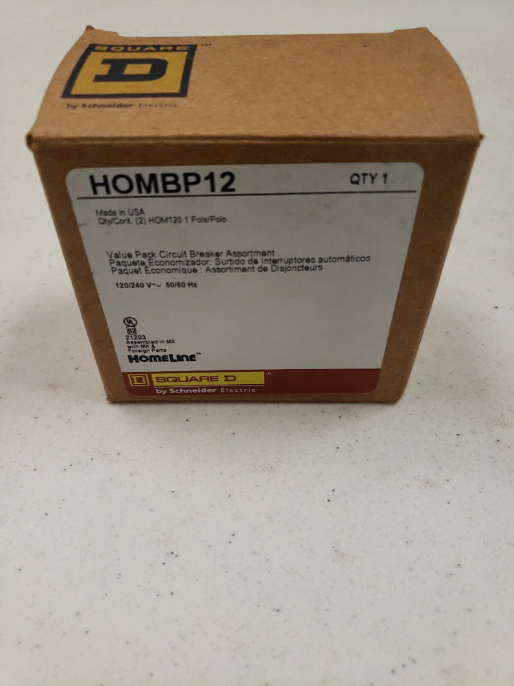 NEW SQUARE D HOMBP12 20A 120/240V (PKG OF 2) 