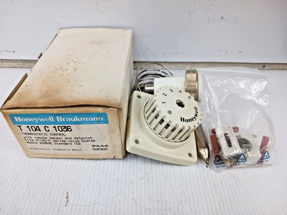 New Honeywell Thermostatic Control W/ Remote Sensor & Setpoint T104C1036