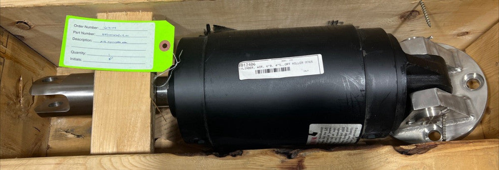 Ortman Fluid Power Pneumatic Cylinder Nos Surplus 6”B, 4”S
