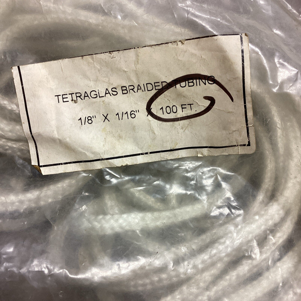 Tetraglas Braided Tubing 1/8”OD  x  1/16"ID x  37ft.