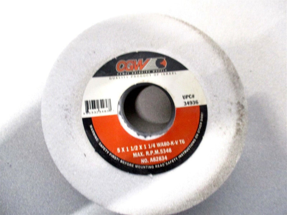CGW (34936) 5 x 1-1/2 x 1-1/4 80 Grit AO T6 Straight Cup Surface Grinding Wheel
