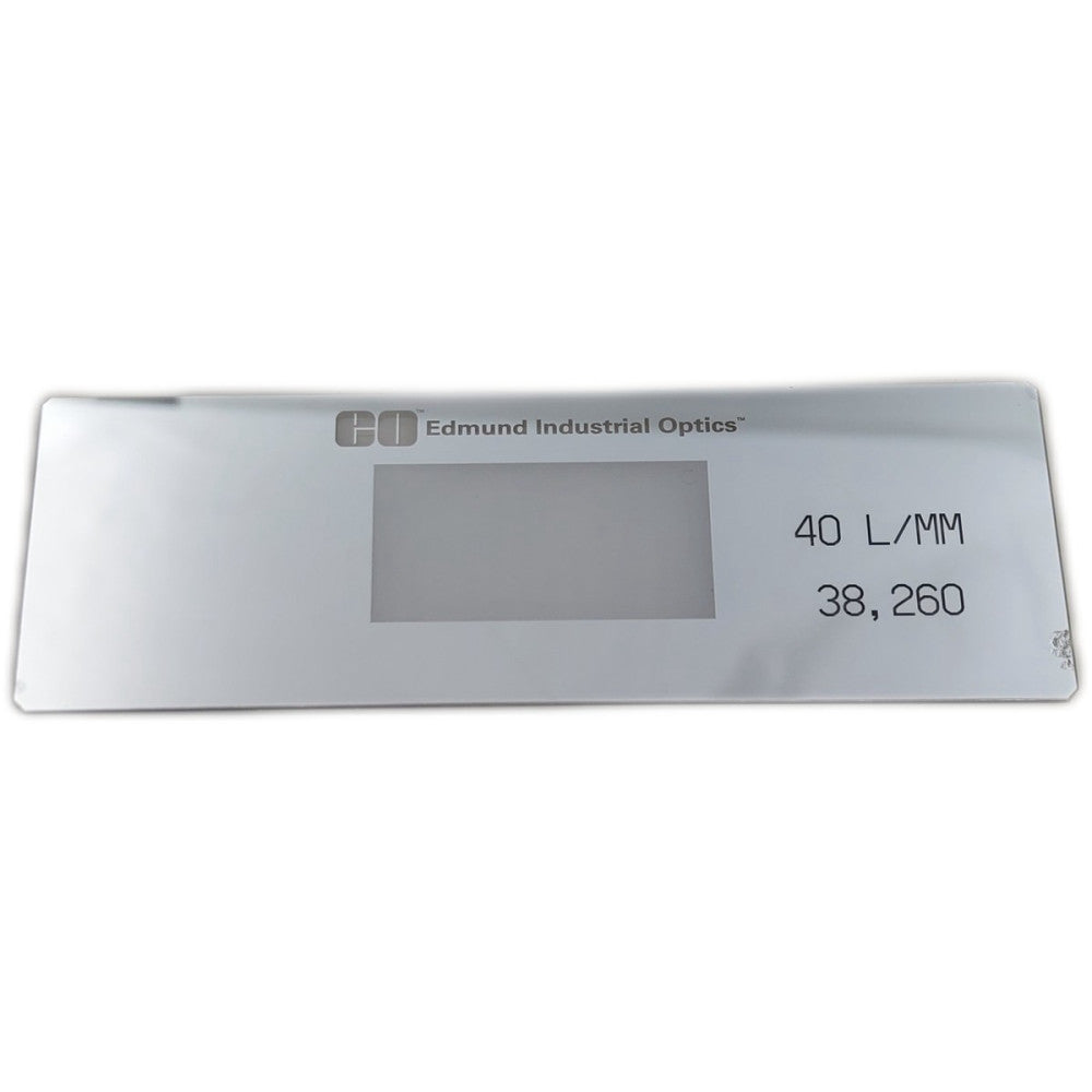 Edmund Industrial Optics 38-260 40 lp/mm, 1" x 3", Float Glass, Ronchi Ruling