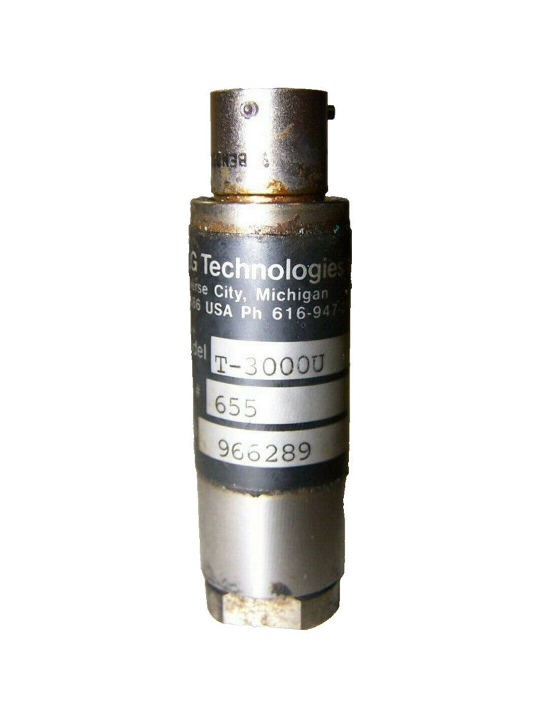RJG TECHNOLOGIES PRESSURE SENSOR MODEL T-3000U CAL NO. 655