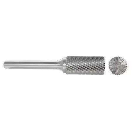 Zoro Select 310-001050 Carbide Bur,End Cut,5/8 In,1/4 Shank