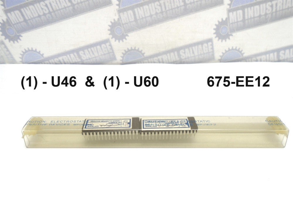 (2 Pc) DOVER ThyssenKrupp - 1/U46 1/U60 - 675-EE12 SOFTWARE CHIP MICROPROCESSOR 