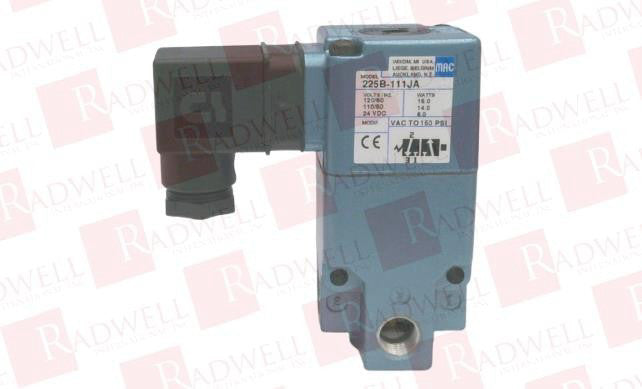 MAC VALVES INC 225B-111JA / 225B111JA (USED)
