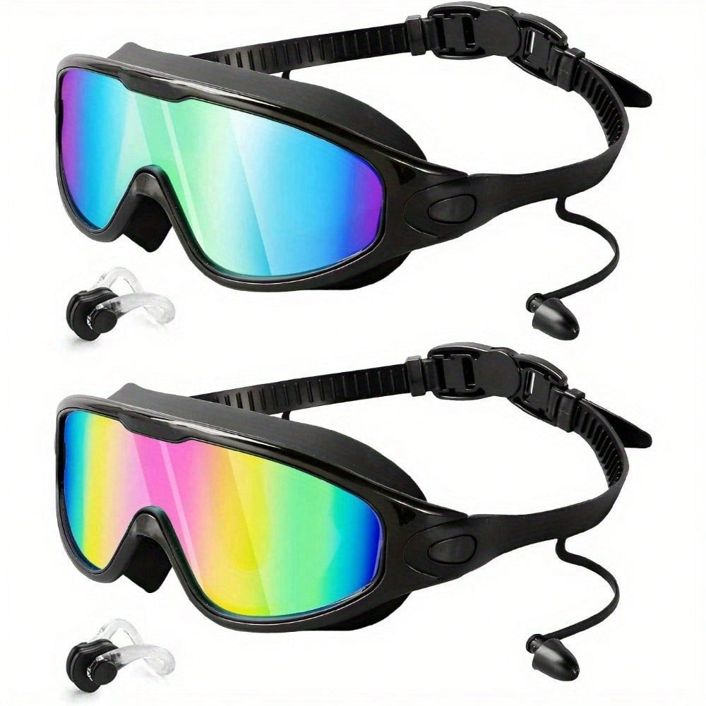 2-Pack Anti-Fog Goggles, UV/Scratch-Proof Wide Vision for Men & Women​
