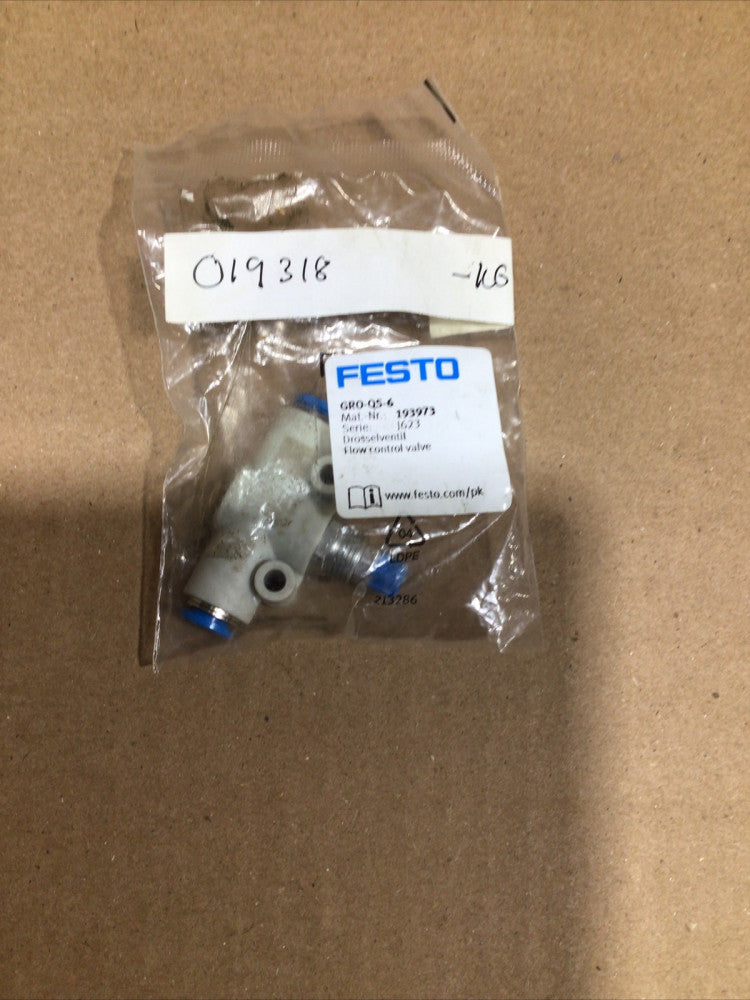 Festo Control Valve GRO-QS-6 193973 NOS