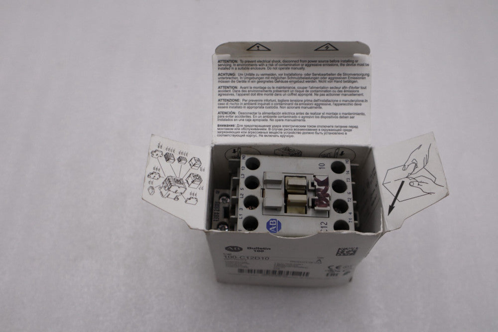 NEW OPEN BOX Allen Bradley 100-C12D10 110/120V AC 12A Contactor AB STK H281A