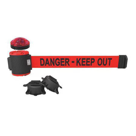 Banner Stakes Mh5009l Belt Barrier,Matte,Red Belt