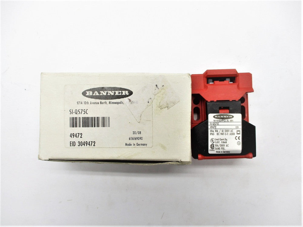 BANNER ENGINEERING SI-QS75C 49472 300VAC 10A (NO KEY) NSMP