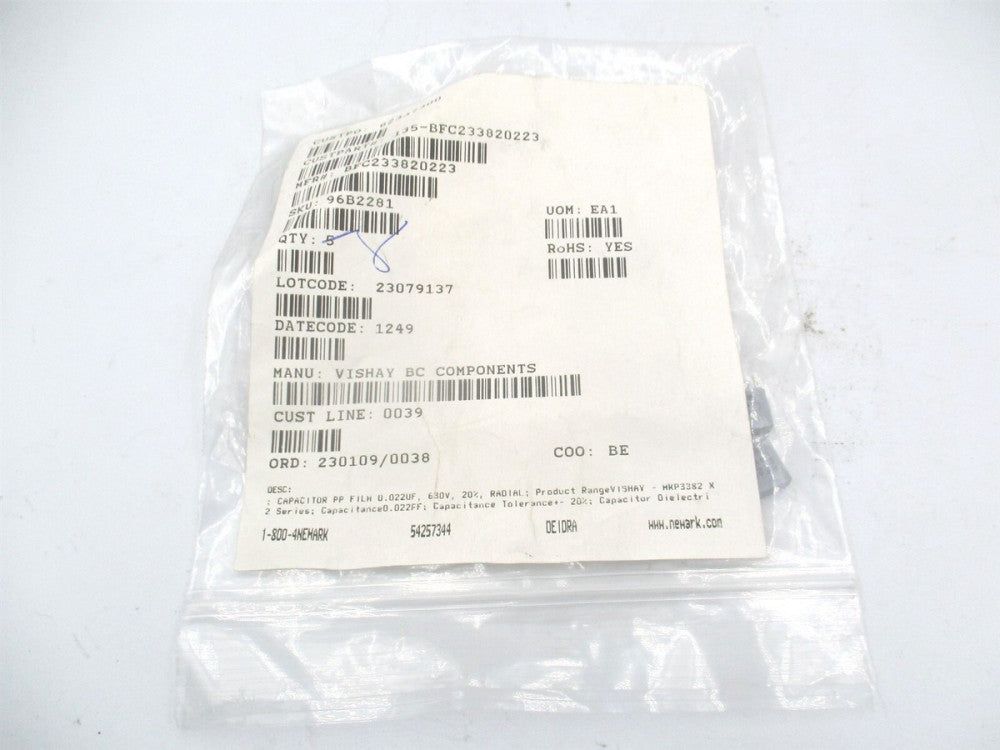 Vishay (BFC233820223) 310V 630V Polypropylene Film Capacitor - Pack of 8 