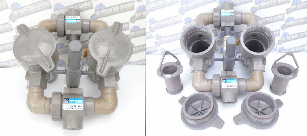 Hayward - 1" Socket CPVC - DUPLEX BASKET STRAINER - INCLUDES Baskets! - (NEW)