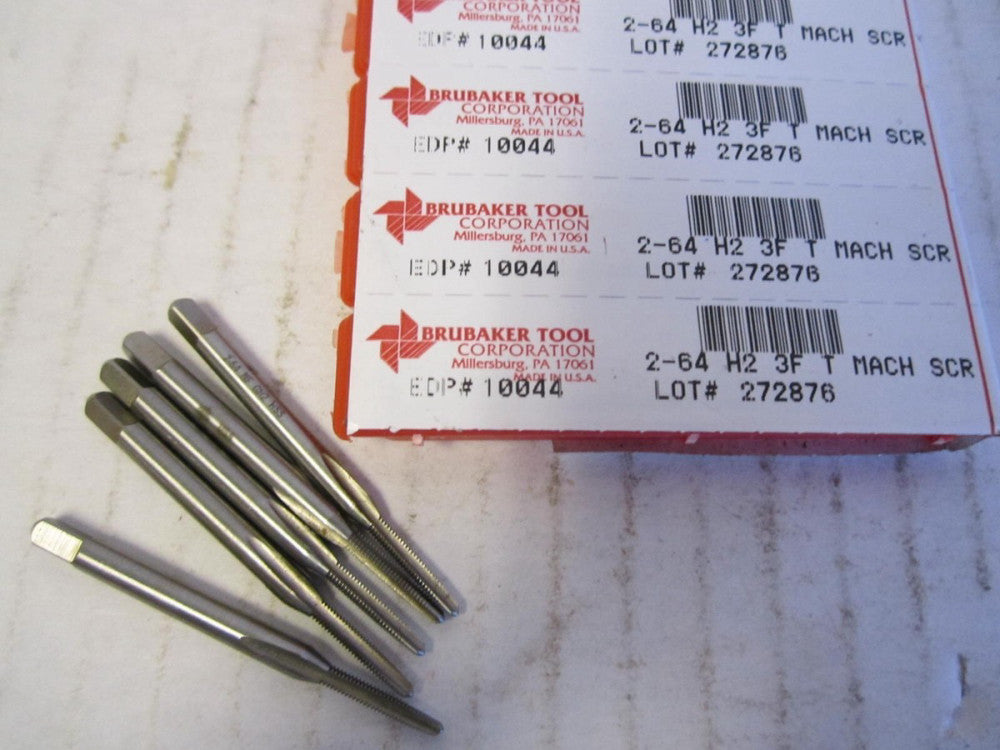 Brubaker Tool (10044) #2-64 HSS H2 3-Flute Taper Machine Screw 