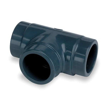 Zoro Select 805-025 Pvc Tee, Fnpt X Fnpt X Fnpt, 2-1/2 In Pipe Size