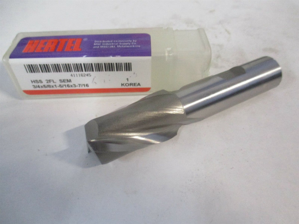 (E1030905) 3/4" x 1-5/16" x 5/8" x 3-7/16" OAL 2 Flute HSS Square End Mill 
