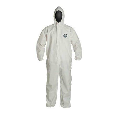 Dupont Ng127swh4x0025np Disposable Coverall, Hooded, 4Xl, Proshield(R) 60,