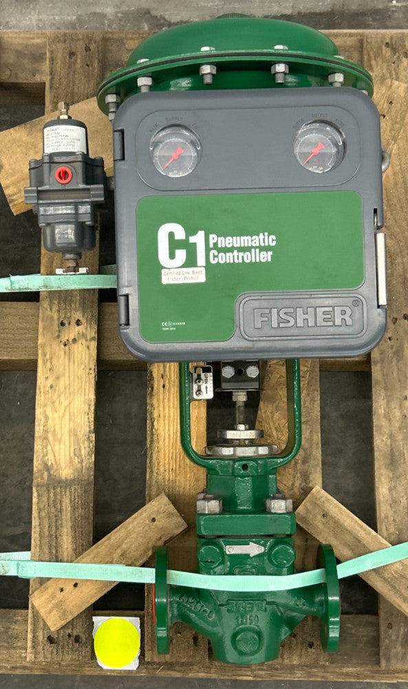 FISHER C1 PNEUMATIC CONTROLLER W/TRANSMITTER  INPUT 0-300 PSI OUTPUT 3-15 PSI