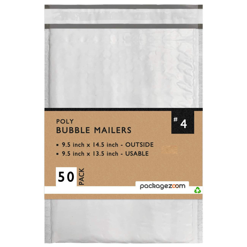 50 Pcs Poly Bubble Mailers 9.5x14.5 Padded Envelopes #4 Shipping Envelopes 2....