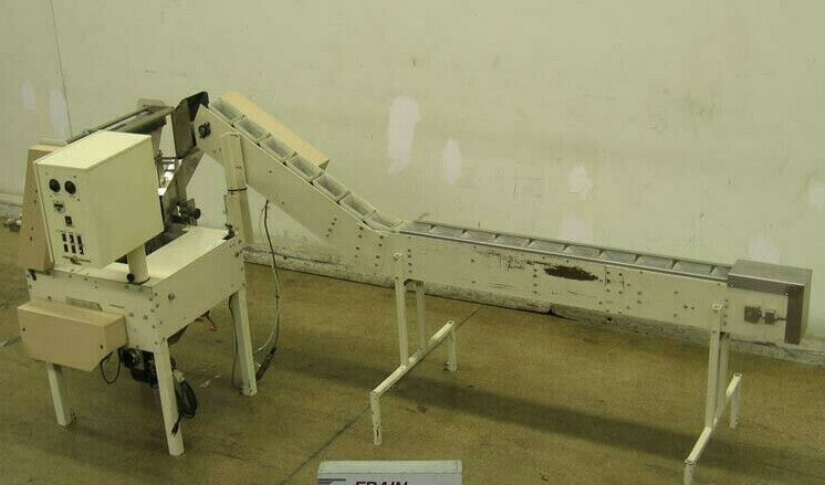 Rennco 201 Semi-Automatic Smoke Free Vertical L-Bar Sealer w/ Bucket Feed Convey