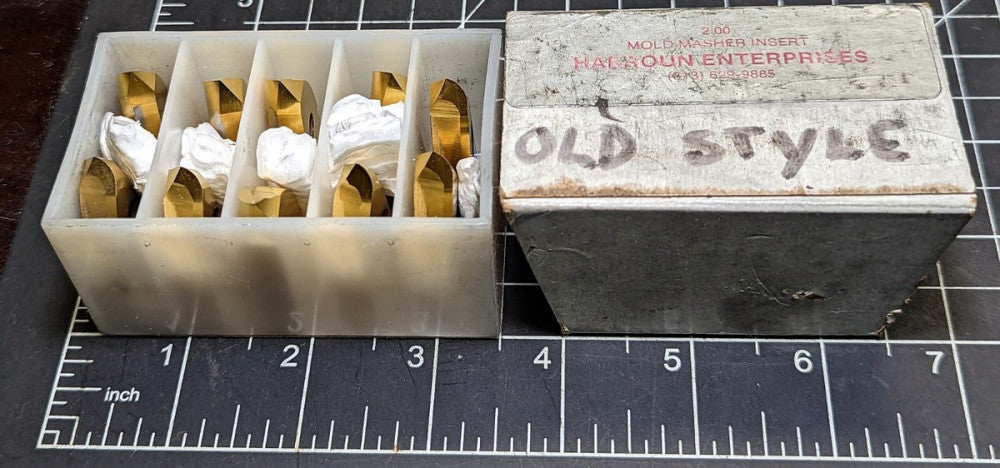 (10) 2.00 Mold Masher Carbide Inserts Harroun Enterprises "OLD STYLE" [OF50]