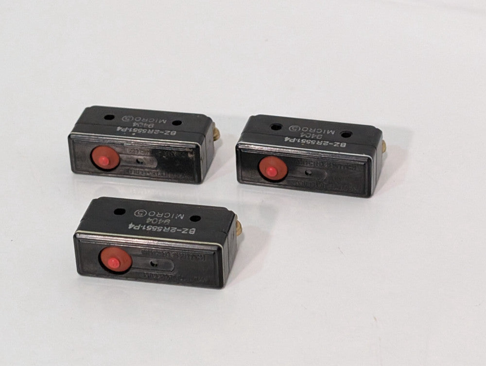 Lot of 3 Microswitch BZ-2R5551-P4 limit switches, 9404, as pictured