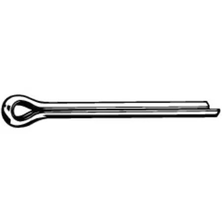 Zoro Select M39350.016.0020 Cotter Pin,Steel,Zinc Plated,1.6Mm,Pk100