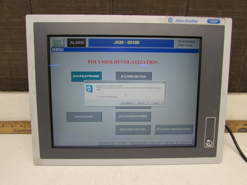 ALLEN BRADLEY 1500P 6181P-15NPXPX COMPUTER INTEGRATED DISPLAY NICE USED TAKEOUT 