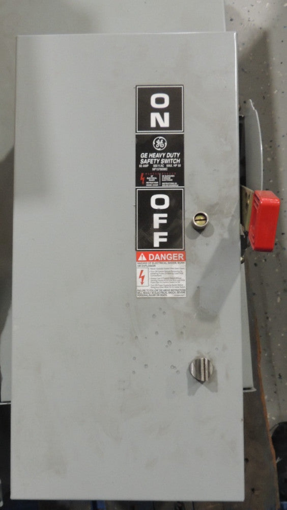 New GE TH3362M NEMA Heavy Duty Fusible Safety Disconnect Switch 3P 60A 600V