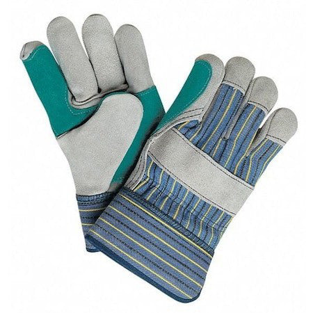 Mcr Safety 1411Xl Leather Gloves, Cowhide, Safety Cuff, Wing Thumb, Full