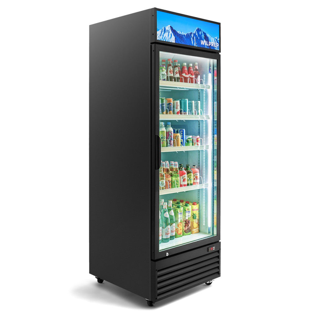 28" Commercial Merchandiser Glass Door Refrigerator 22cu.ft ETL