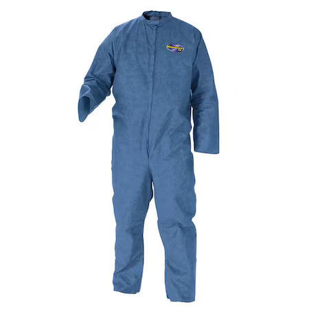 Kleenguard 58532 Disposable Coveralls, Collared, M, Smmms, Zipper, Open Cuff,