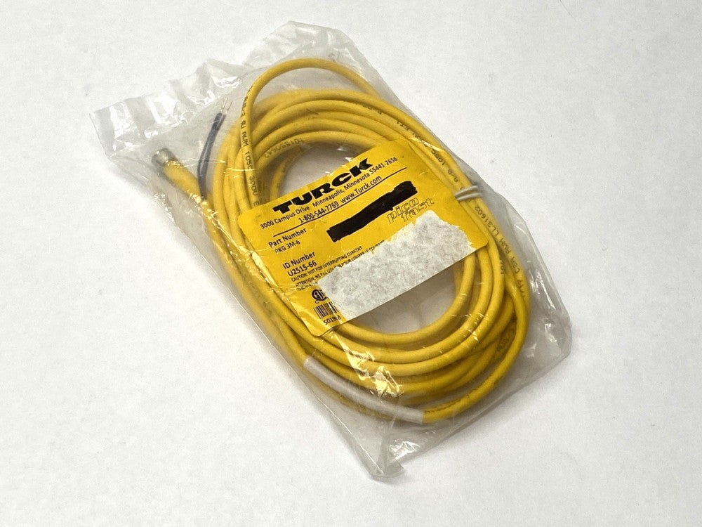 Turck PKG 4M-6 Single-Ended Cordset M8 Female Connector 4-Pin U0058-11 TORN BAG