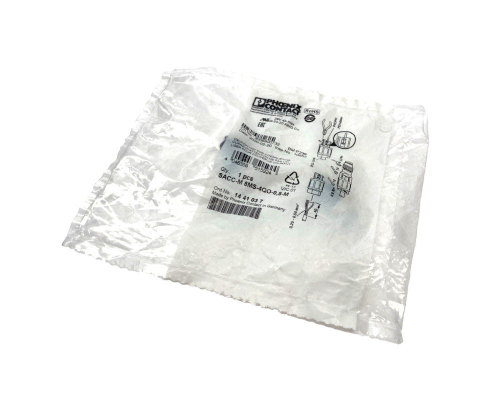 Phoenix Contact SACC-M 8MS-4QO-0,5-M Connector M8 4-Pin Male 1441037