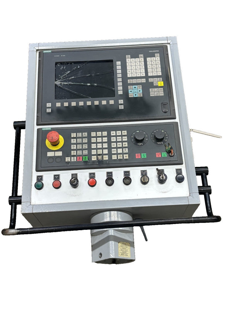 SIEMENS SINUMERIK OPERATOR & CONTROL PANEL FOR CNC MACHINE W/CONTROL CABINET