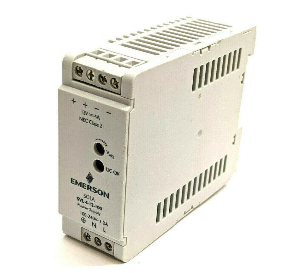 Emerson SVL 4-12-100 SOLA DIN Rail Power Supply 