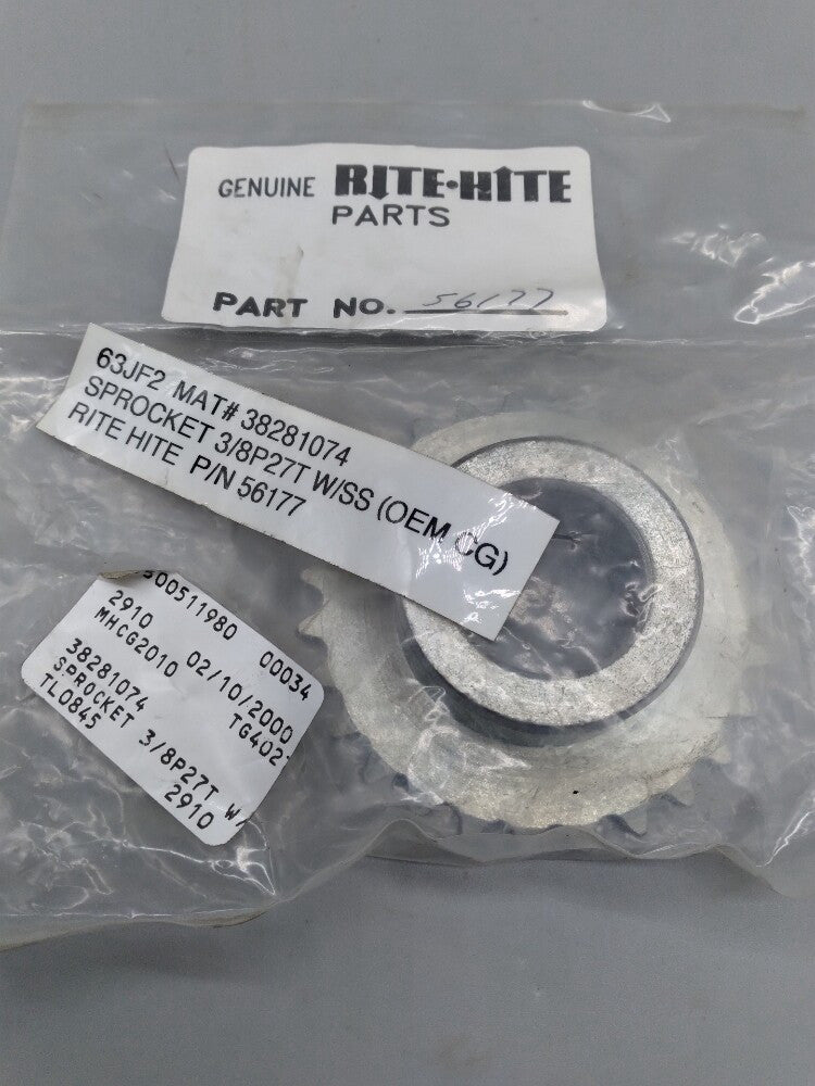 Rite-Hite 56177 Sprocket 3/8" Bore 27T 