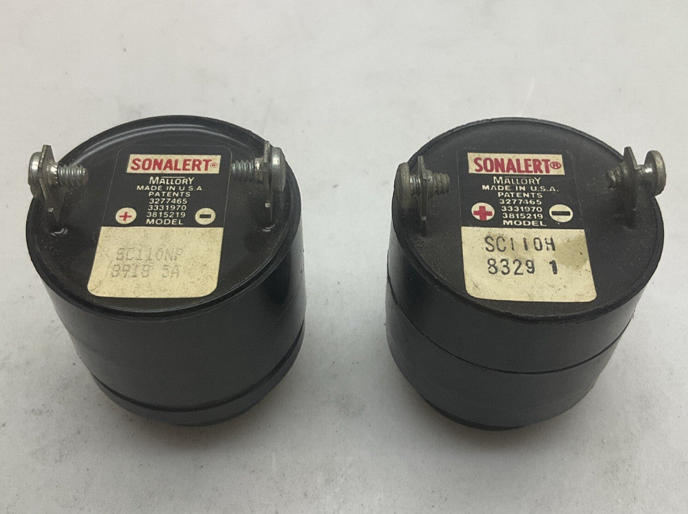 2 Pack Mallory Sonalert SC110NP SC110H Audible Alarm