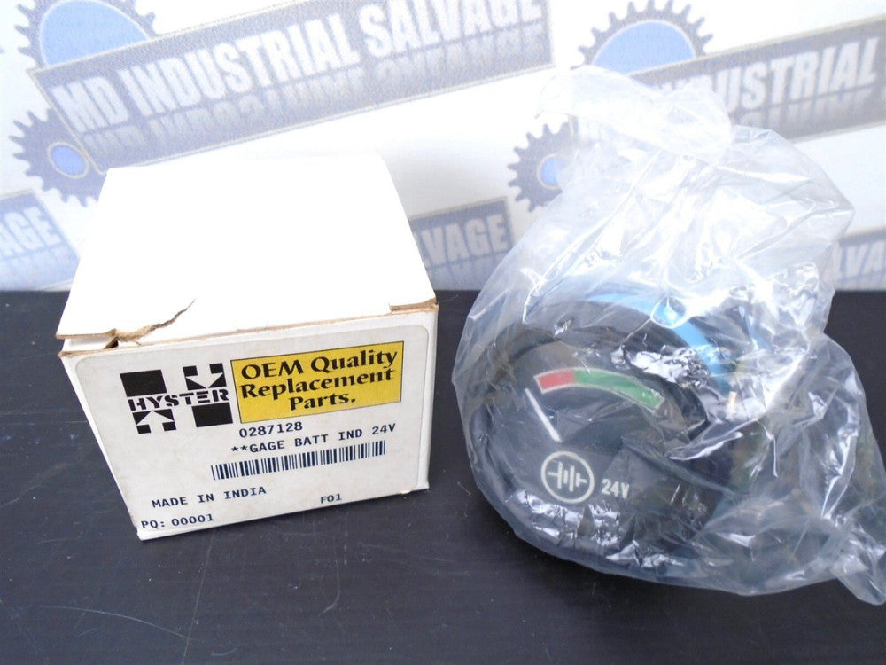 HYSTER - 0287128 - 24V BATTERY VOLT METER GAGE GAUGE - (NEW in BOX)
