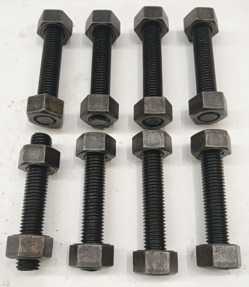 THREADED ROD 5/8-11 X 3-3/4 GR A193 B7 W/2 5/8-11 A194 GR 2H NUT   LOT OF 8