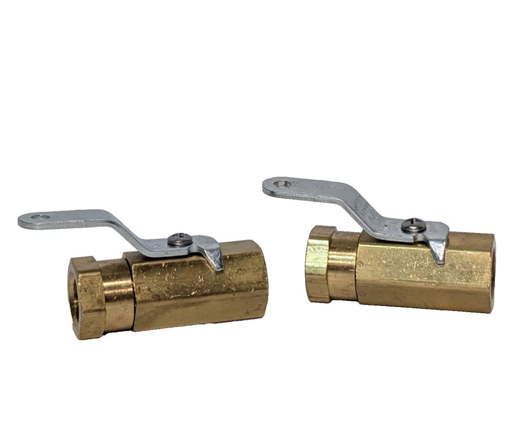 Lot of 2: Anderson Brass Industrial High Pressure Ball Valves, Made in USA