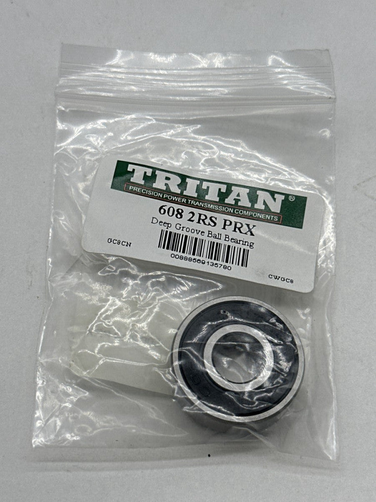 Tritan 608 2RS PRX Deep Groove Ball Bearing, 8mm Bore, Sealed 