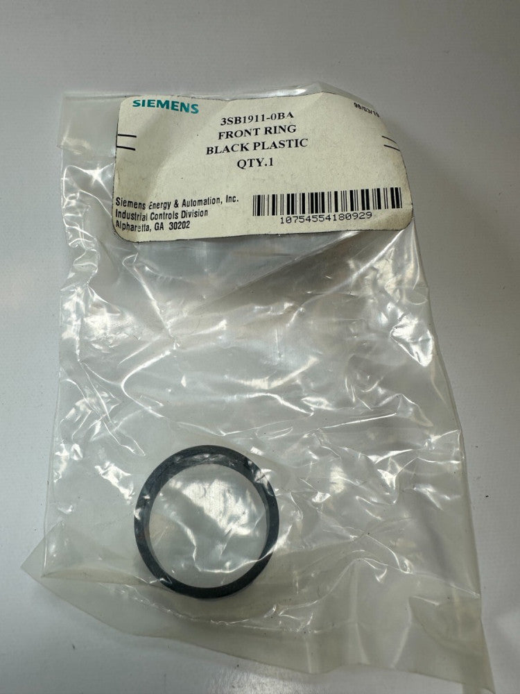 Siemens 3SB1911-0BA Front Ring Black Plastic (Lot of 13) New Fast Ship