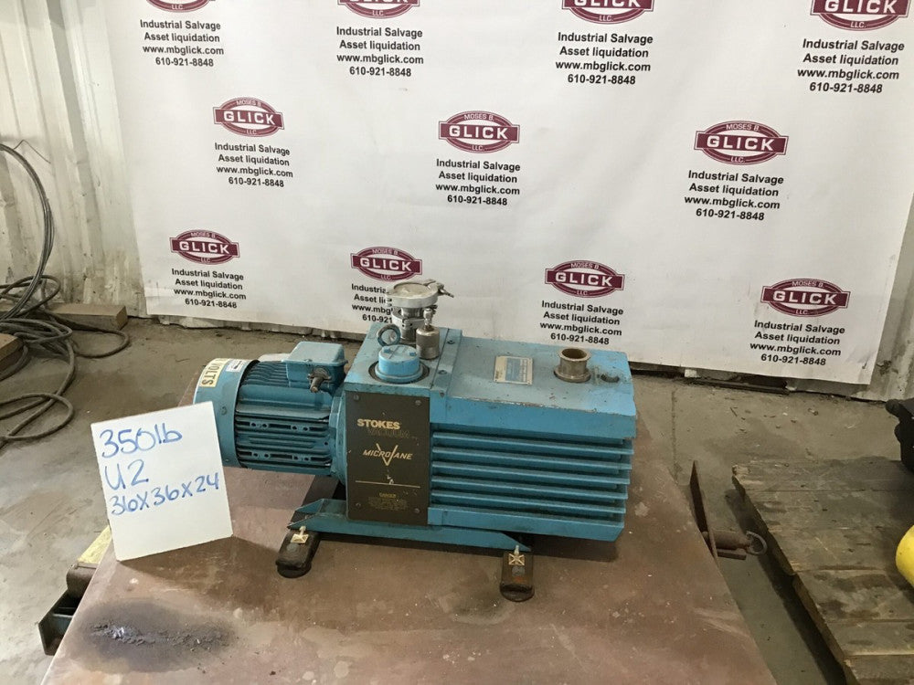 Stokes 017-241 MicroVane Rotary Vane Vacuum Pump 208V