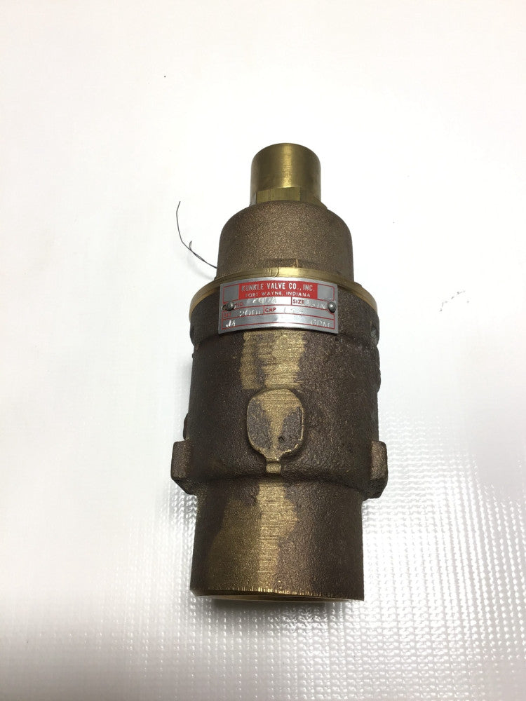 Kunkle 200A Pressure Relief Safety Valve Size 1/2" in Set 200 Cap 137 GPM