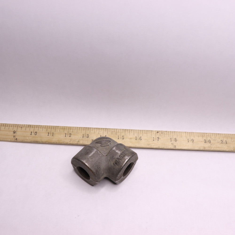 Anvil 90-Deg Elbow Welded Black Carbon Steel Class 3000 1/2" CA0324A