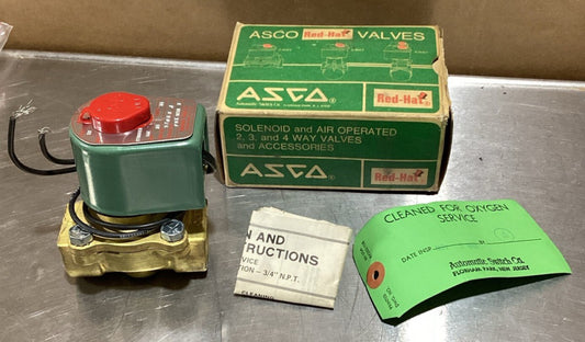 1971 ASCO RED-HAT SOLENOIED VALVE FBX80308 52069J 120V 60Hz 10.5W  J 082322967