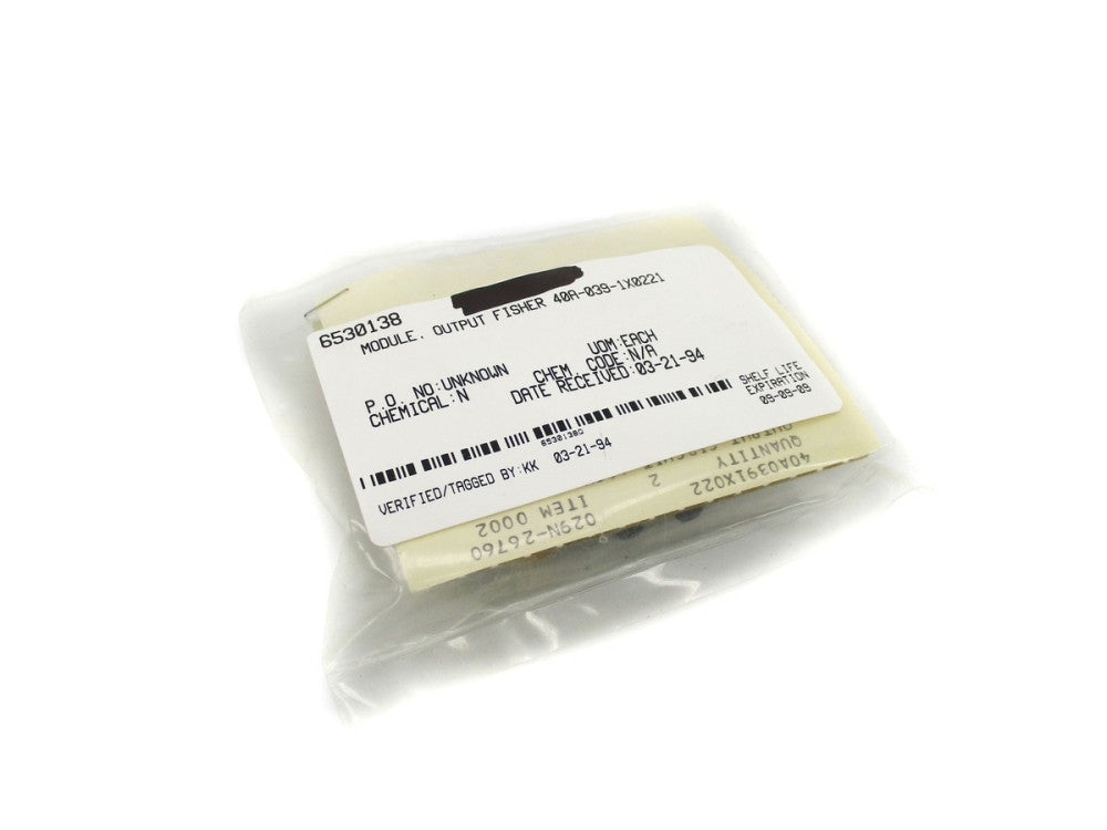 FISHER CONTROLS 40A-039-1X0221 NSMP