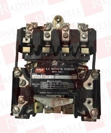 FEDERAL PACIFIC ELECTRIC 4204-AU13-S-110 / 4204AU13S110 (USED)